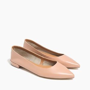 Brand New J.Crew Marina leather pointy-toe flats